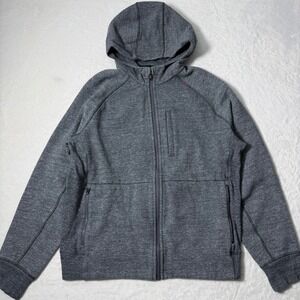 Lululemon Best Coast Hoodie Jacket Mens L Coal Gray Full Zip Track Athleisure